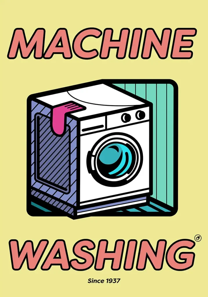Poster-MachineWashing-01-yellow Machine Washing Artist Series by Marco Bombach