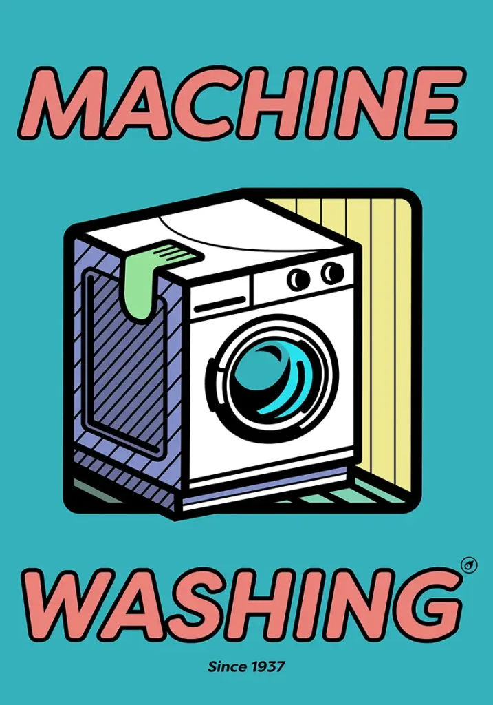 Poster-MachineWashing-02-blue Machine Washing Artist Series by Marco Bombach