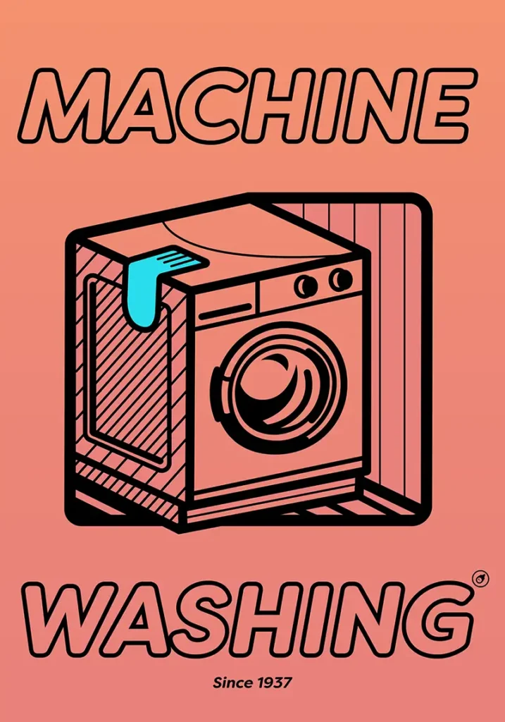 Poster-MachineWashing-03-orange Machine Washing Artist Series by Marco Bombach