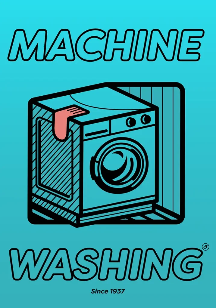 Poster-MachineWashing-04-blue Machine Washing Artist Series by Marco Bombach